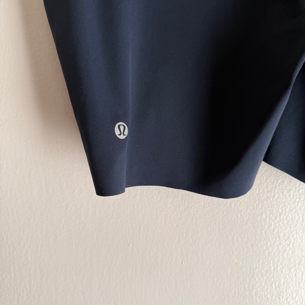 Lululemon Navy Blue Base Pace High Rise Shorts 6” Inseam Women’s Size 12 - Picture 11 of 15